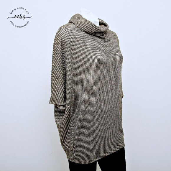 NWOT Korye Cowl Neck Dolman Sleeves Oversized Sweater Olive - Picture 3 of 8